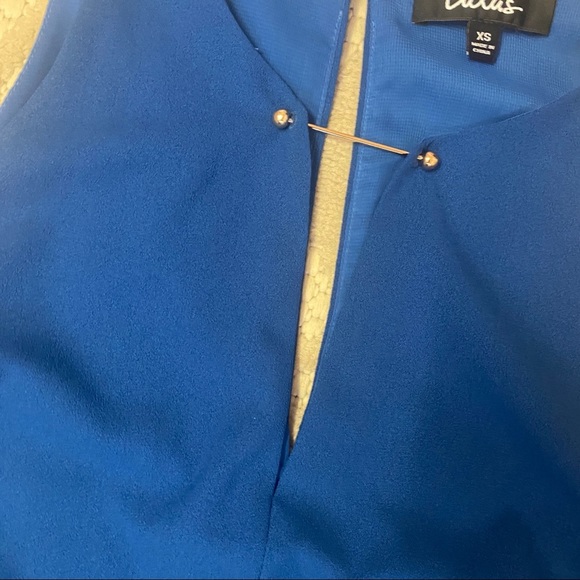 Lulus Near or Bar Teal Blue Shift Dress XS - Picture 4 of 8